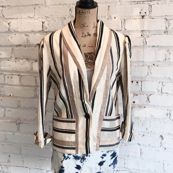 PJ's summer blazer. M/L. EUC. Needs some steaming - Picture 1 of 9